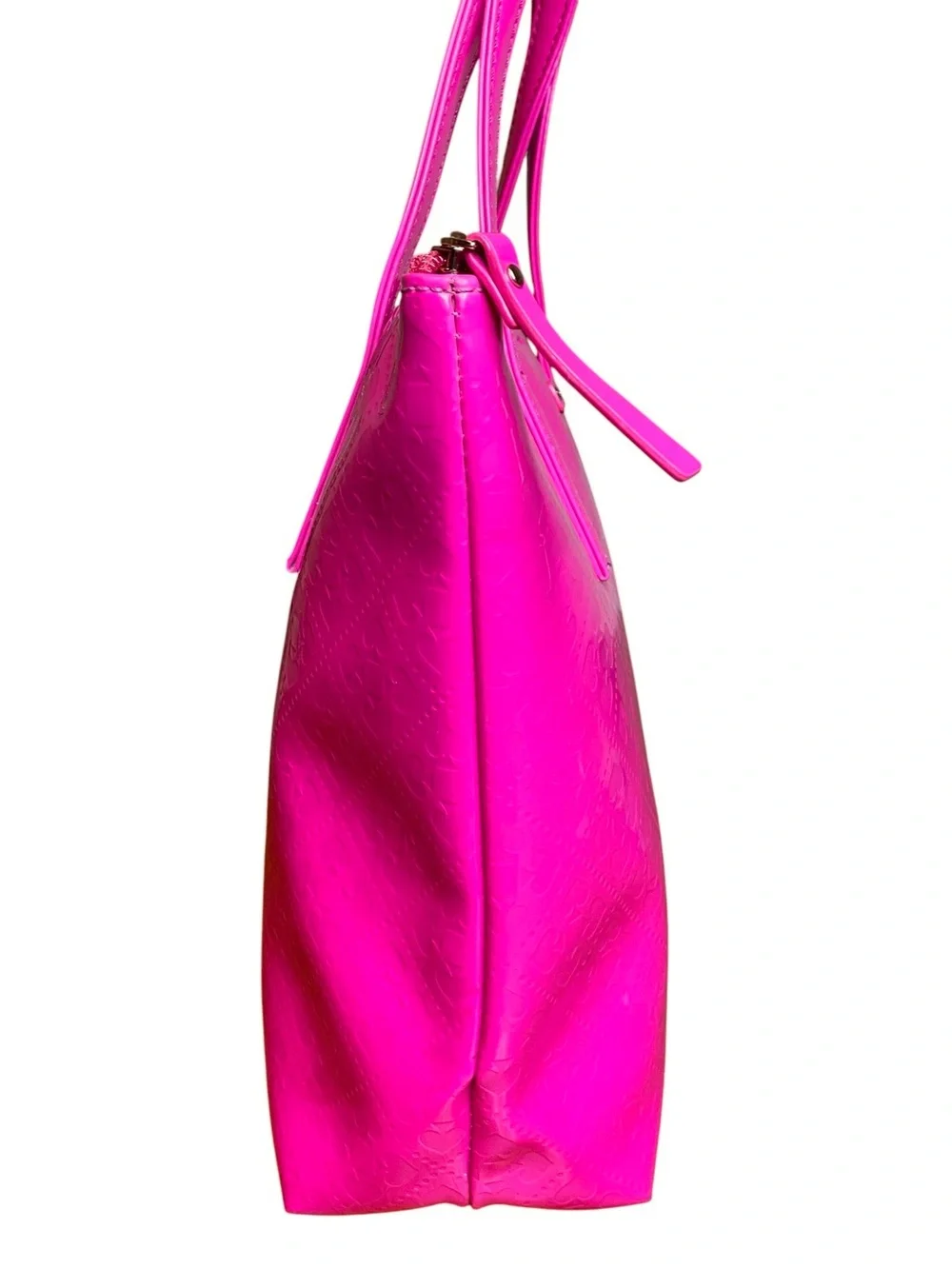Kate Spade Pink Embossed Patent Leather Tote Shoulder bag